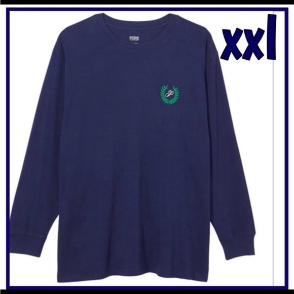 VS Pink XXL Midnight Navy Longsleeve Tee - Picture 1 of 5